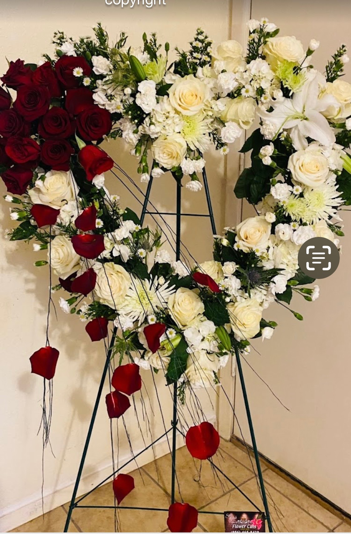 Funeral Crosses, Hearts & Sprays
